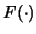 $F(\cdot)$