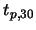 $t_{p,30}$