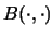 $B(\cdot, \cdot)$
