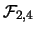 $\mathcal{F}_{2,4}$