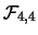 $\mathcal{F}_{4,4}$