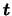 $\mbox{\mathversion{bold}{$t$}}$