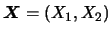 $\mbox{\boldmath {$X$}}=(X_1,X_2)$