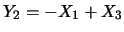 $Y_2=-X_1+X_3$