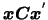 $\mbox{\boldmath {$x$}}\mbox{\boldmath {$C$}}\mbox{\boldmath {$x$}}^{'}$