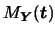 $M_{\mbox{\scriptsize\boldmath {$Y$}}}(\mbox{\boldmath {$t$}})$