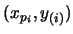 $(x_{p_i},y_{(i)})$