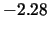 $-2.28$