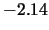 $-2.14$