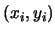 $(x_i, y_i)$
