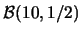 $\mathcal{B}(10,1/2)$