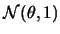 $\mathcal{N}(\theta,1)$