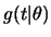 $g(t\vert\theta)$