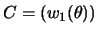 $C=(w_1(\theta))$