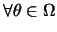 $\forall \theta\in \Omega$