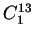 $C^{13}_1$